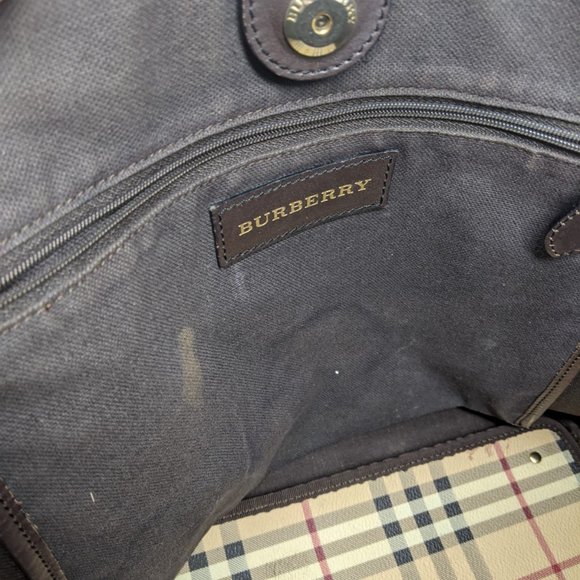 authentic BURBERRY Beige Leather Shoulder Bag - Picture 8 of 16